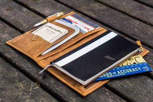 Leather Hobonichi Weeks Cover - Crazy Horse Brown-Galen Leather