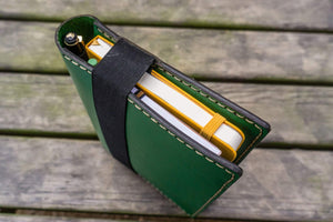 Leather Leuchtturm1917 A5 Notebook Cover - Green-Galen Leather