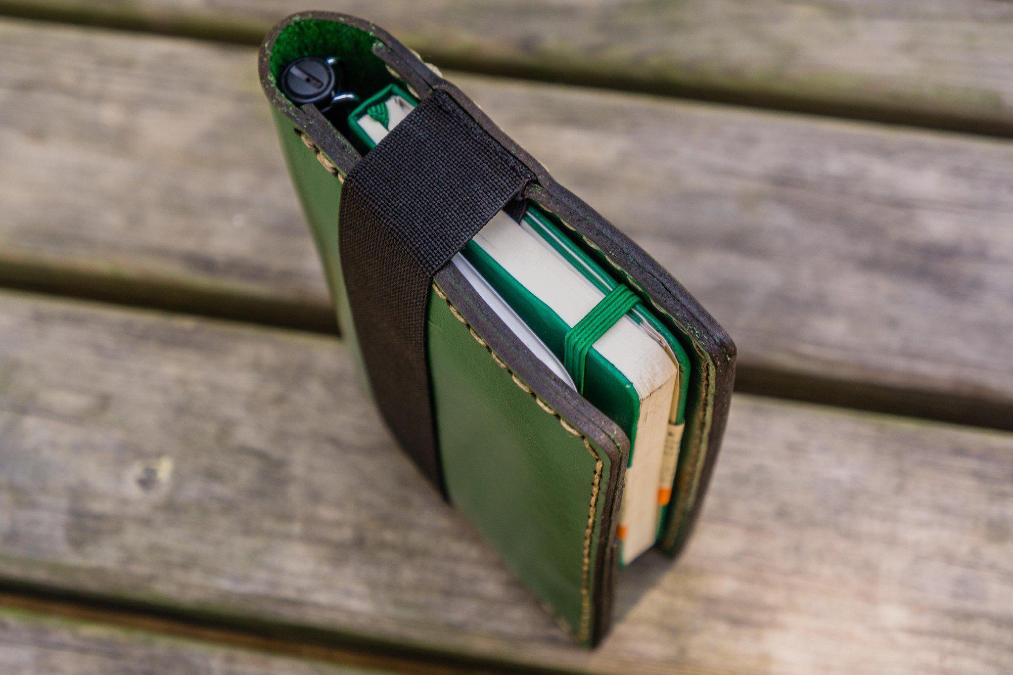 Leather Leuchtturm1917 A6 Notebook Cover - Green-Galen Leather