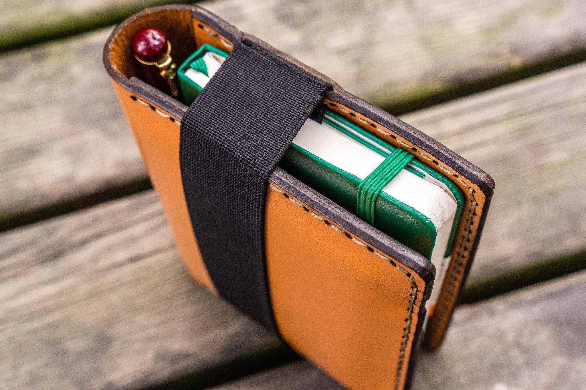 Leather Leuchtturm1917 A6 Notebook Cover - Orange-Galen Leather
