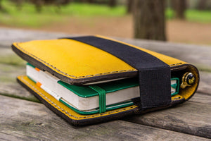 Leather Leuchtturm1917 A6 Notebook Cover - Yellow-Galen Leather