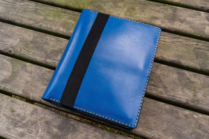 Leather Leuchtturm1917 B5 Notebook & iPad Air/Pro Cover - Blue-Galen Leather