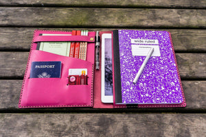 Leather Leuchtturm1917 B5 Notebook & iPad Air/Pro Cover - Pink-Galen Leather