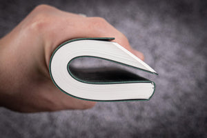 Leather Notebook B6 - Tomoe River Paper - Crazy Horse Forest Green-Galen Leather