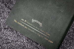 Leather Notebook B6 - Tomoe River Paper - Crazy Horse Forest Green-Galen Leather