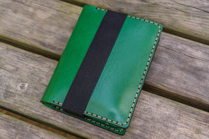 Leather Pocket Moleskine Journal Cover - Green-Galen Leather