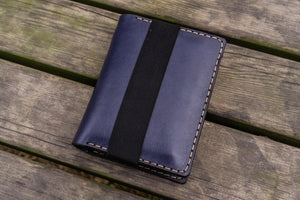Leather Pocket Moleskine Journal Cover - Navy Blue-Galen Leather
