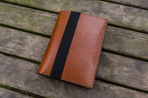 Leather Rhodia A5 Notebook & iPad Mini Cover - Brown-Galen Leather