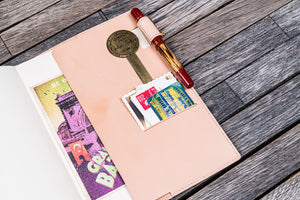 Leather Slim A5 Notebook / Planner Cover - Undyed Leather-Galen Leather