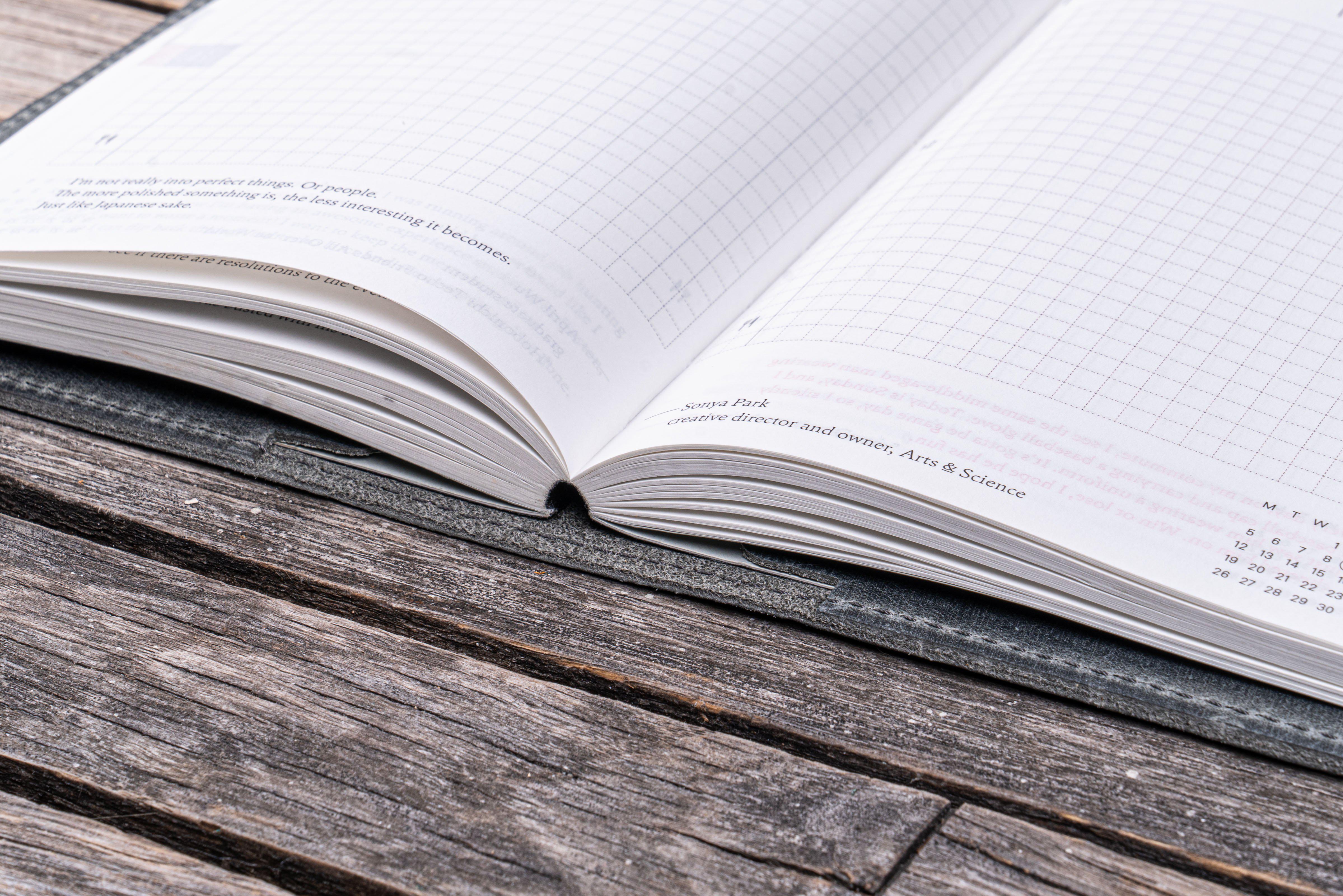 Leather Slim A6 Notebook / Planner Cover - Crazy Horse Smoky-Galen Leather