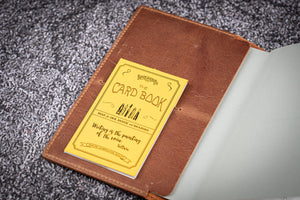 Leather Slim A6 Notebook / Planner Cover - Crazy Horse Tan-Galen Leather