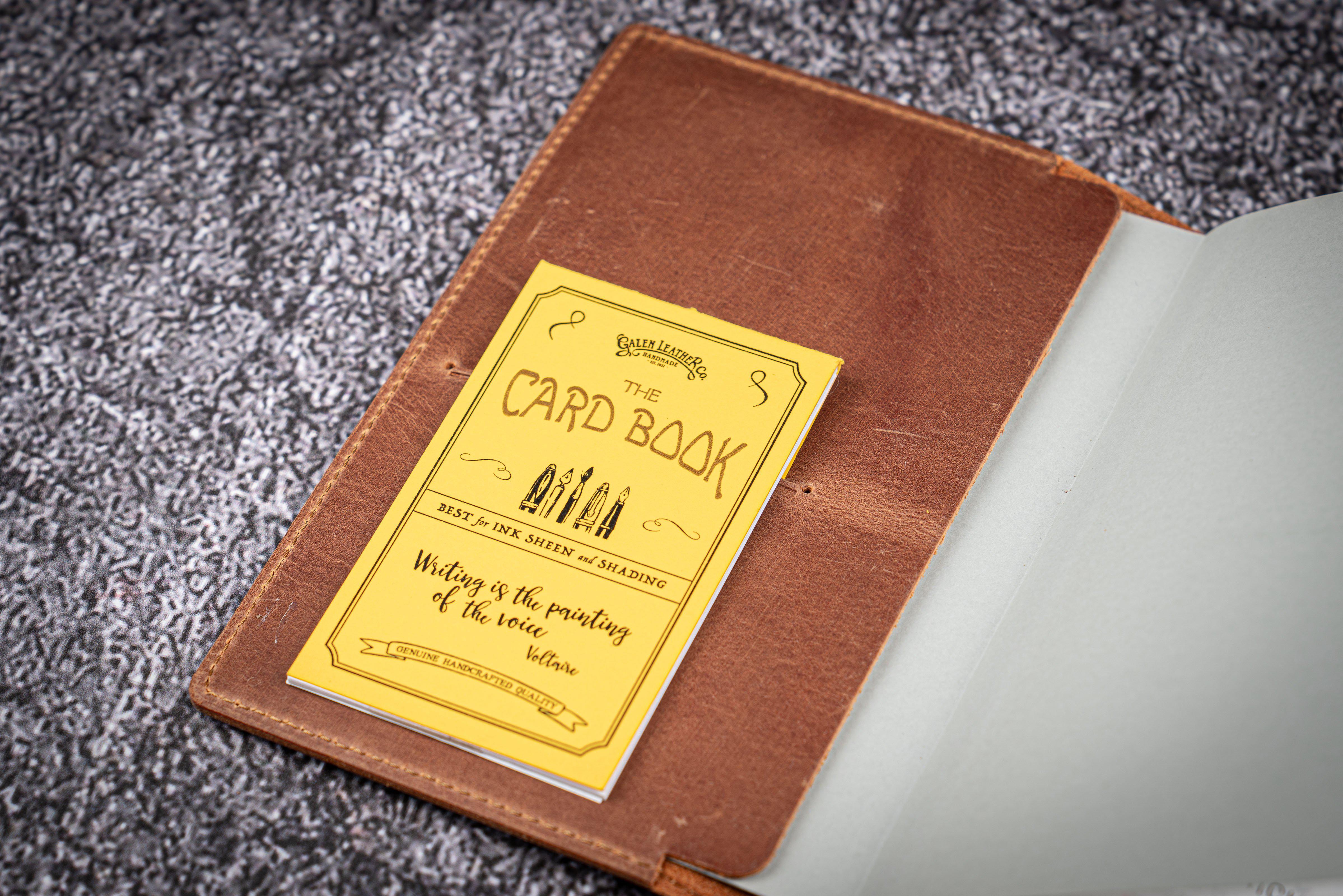 Leather Slim A6 Notebook / Planner Cover - Crazy Horse Tan-Galen Leather