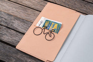 Leather Slim A6 Notebook / Planner Cover - Undyed Leather-Galen Leather