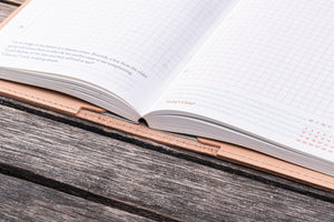 Leather Slim A6 Notebook / Planner Cover - Undyed Leather-Galen Leather