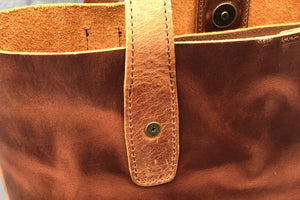 Leather Tote Bag - Crazy Horse Tan-Galen Leather