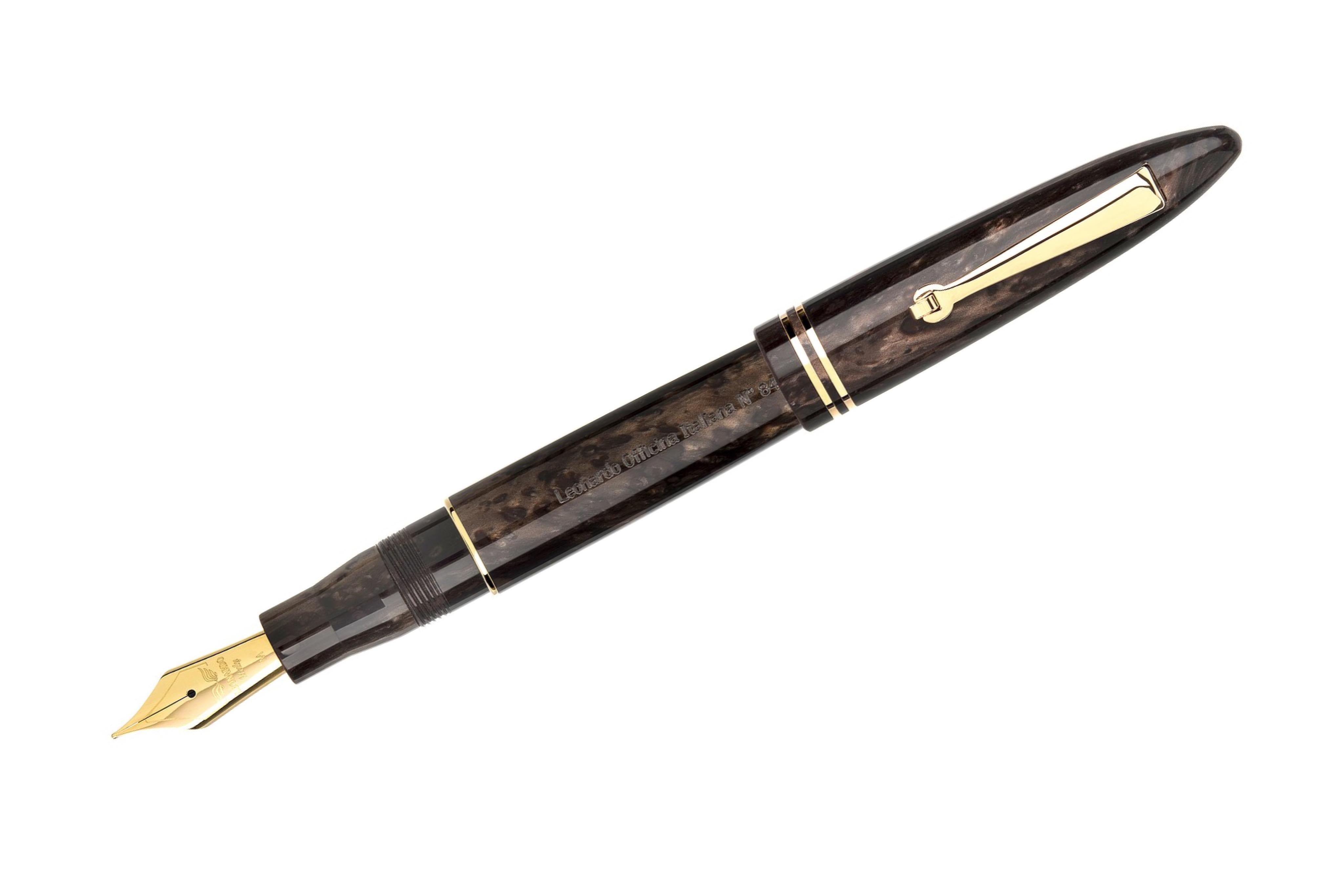Leonardo Furore Fountain Pen - Bronze GT-Galen Leather