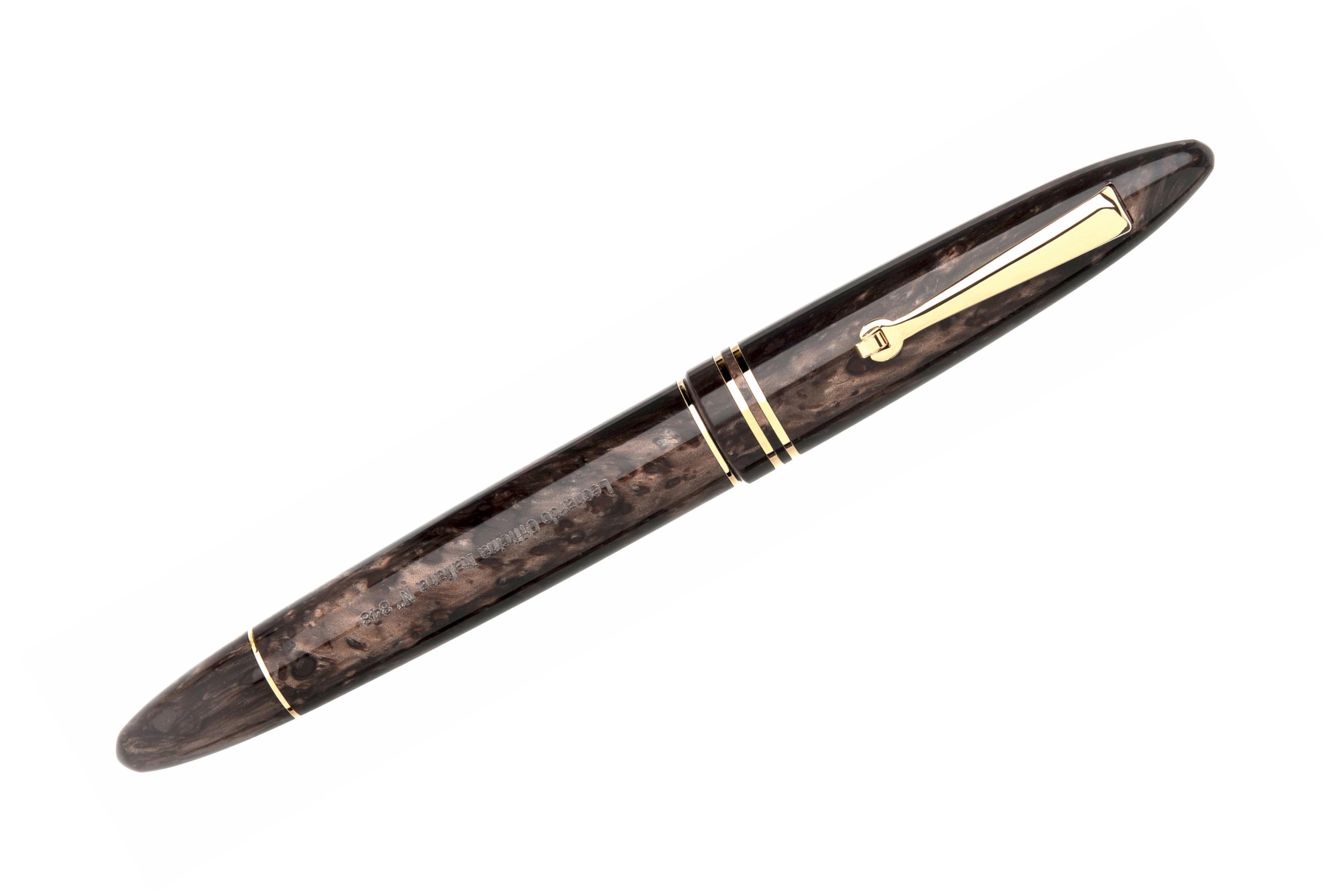 Leonardo Furore Fountain Pen - Bronze GT-Galen Leather