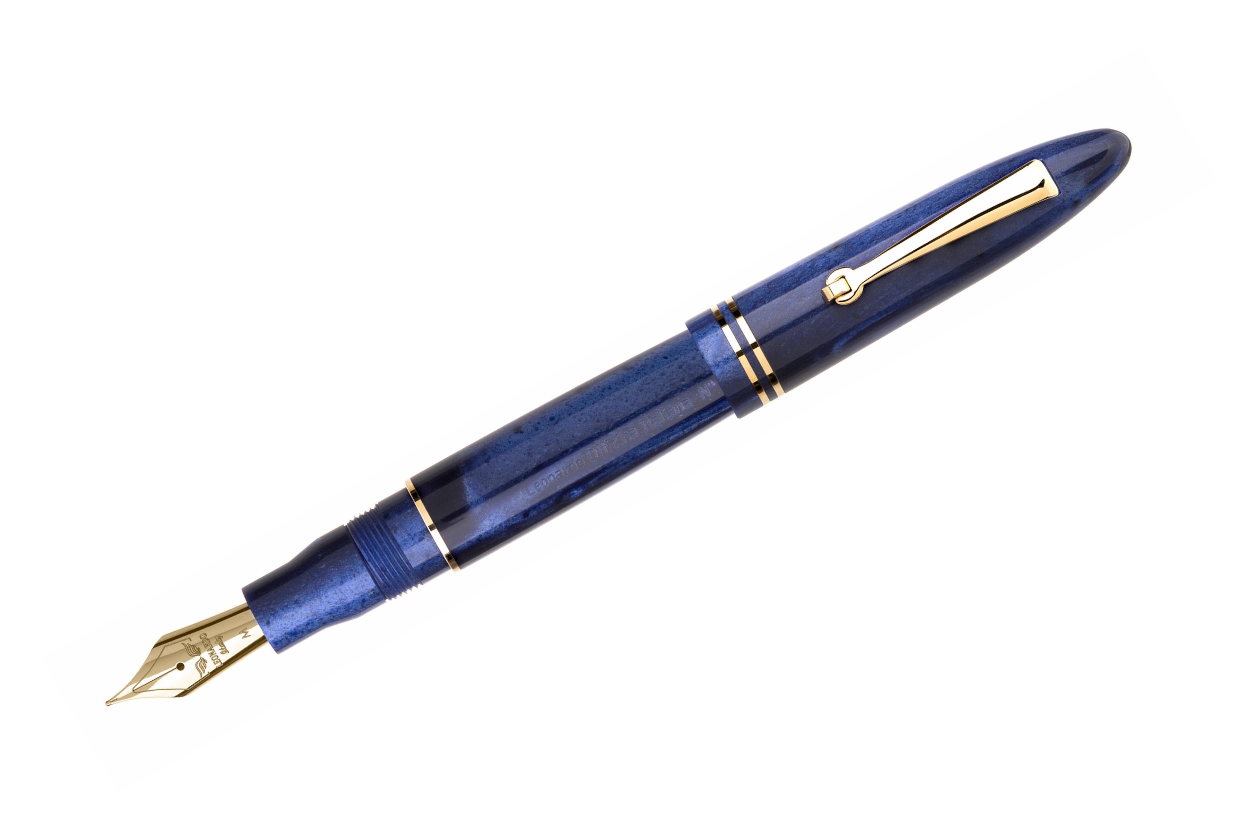 Leonardo Furore Fountain Pen - Galaxy Blue GT-Galen Leather