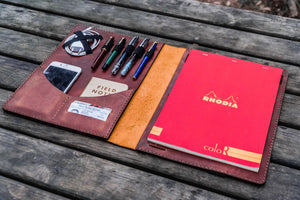 Moleskine Professional Workbook A4 Cover, Leather Compendium - Crazy Horse Tan-Galen Leather