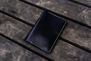 No.33 Personalized Leather Field Notes Cover - Black-Galen Leather