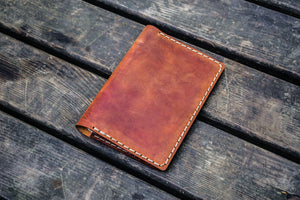No.33 Personalized Leather Field Notes Cover - Crazy Horse Tan-Galen Leather