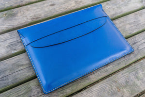Personalized Leather MacBook Sleeves - Blue-Galen Leather
