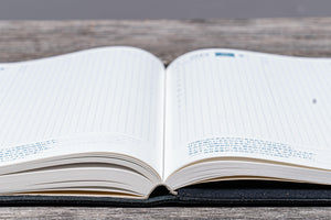 Refillable Leather Wrap Journal / Planner Cover - Black-Galen Leather