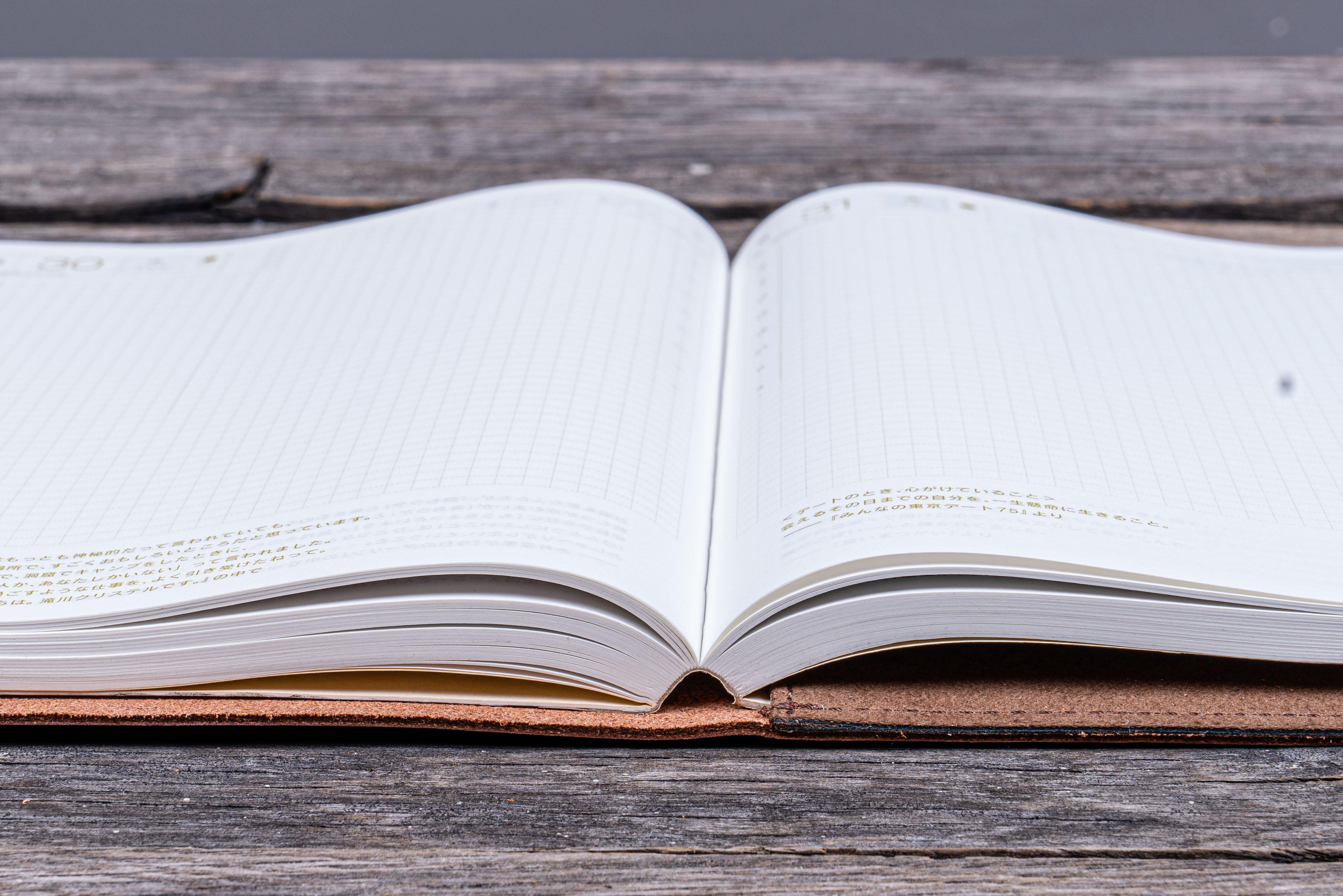 Refillable Leather Wrap Journal / Planner Cover - Brown-Galen Leather