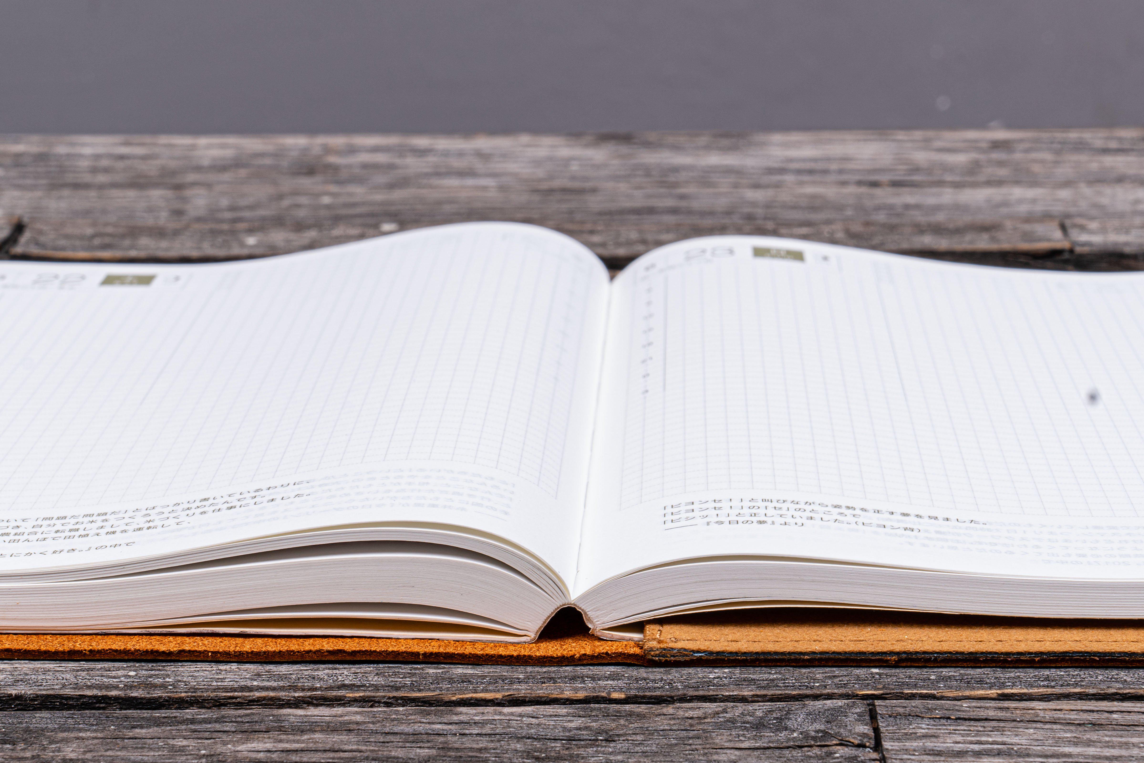 Refillable Leather Wrap Journal / Planner Cover - Crazy Horse Brown-Galen Leather