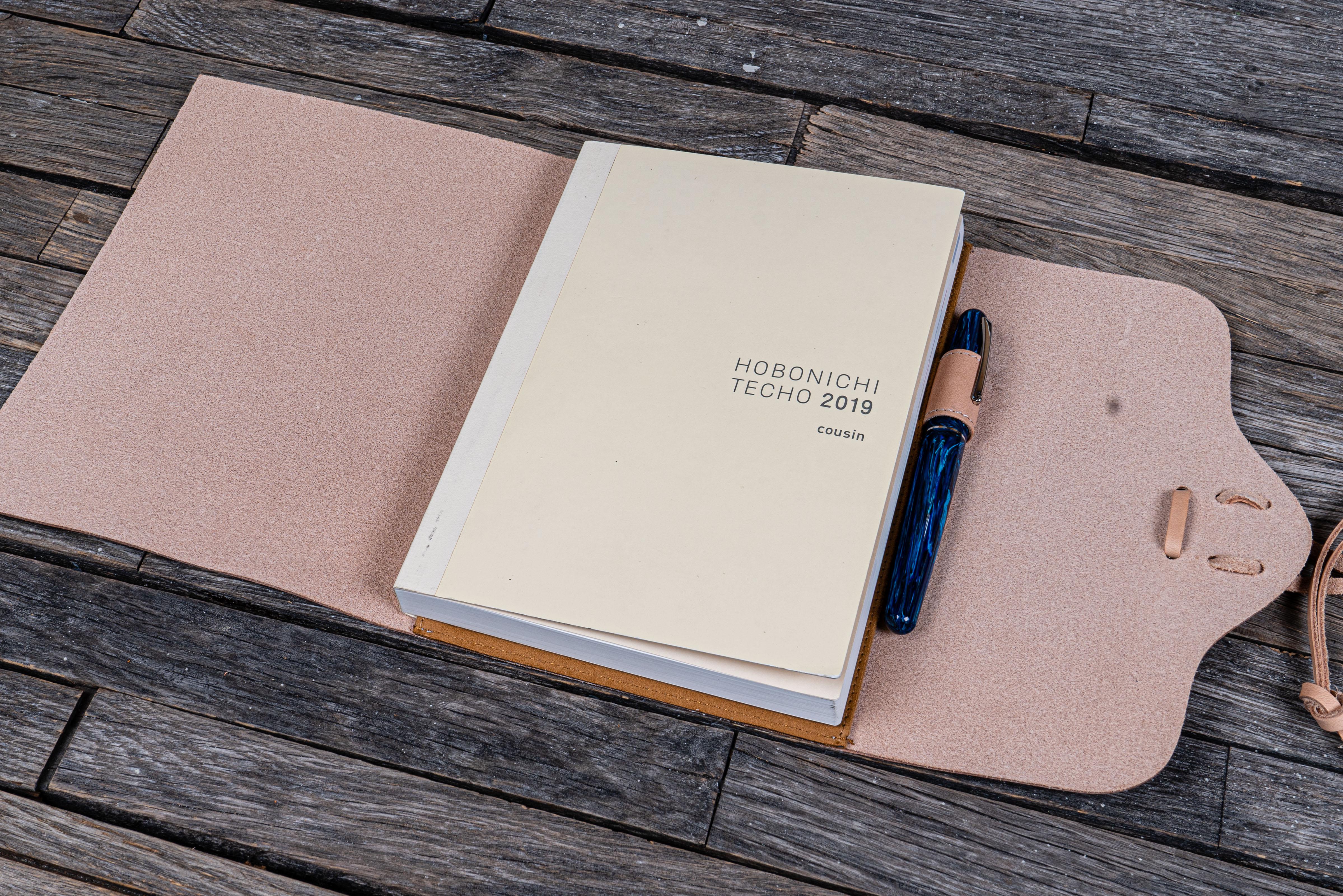 Refillable Leather Wrap Journal / Planner Cover - Undyed Leather-Galen Leather