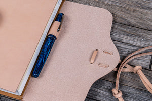 Refillable Leather Wrap Journal / Planner Cover - Undyed Leather-Galen Leather