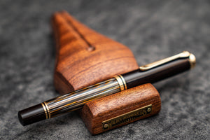 The Nib Rest Wooden Pen Stand - Mahogany-Galen Leather