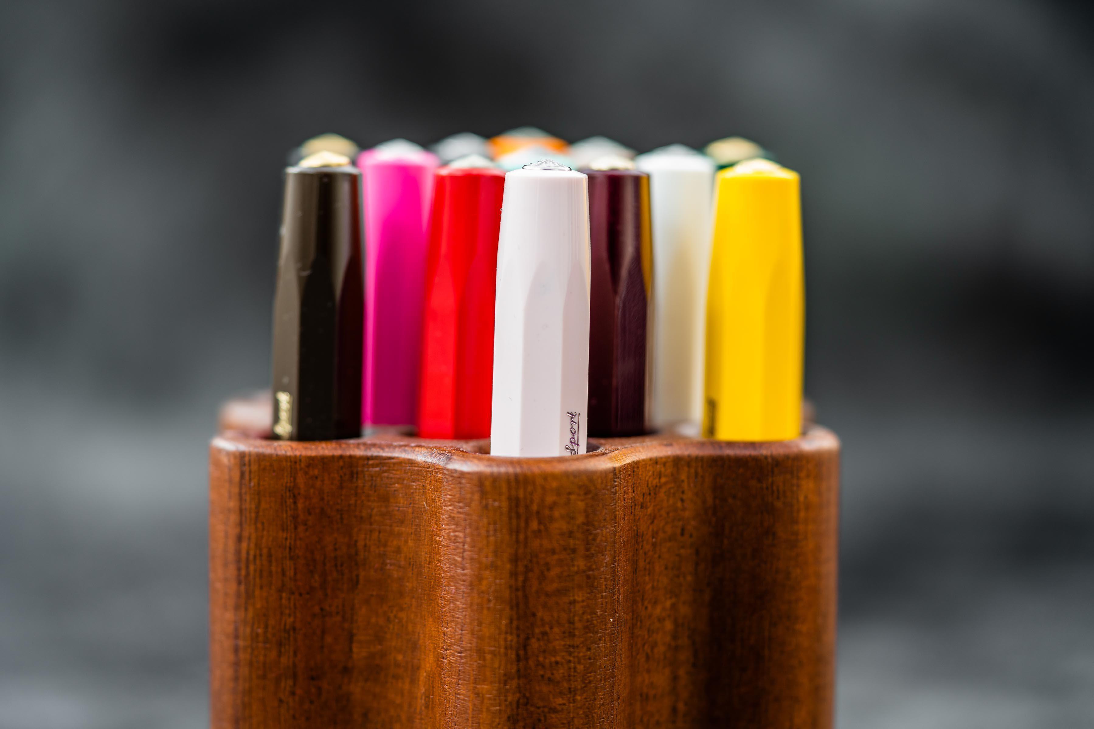 ToolComb Wooden Pen and Brush Stand Holder-Galen Leather