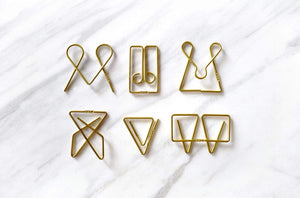 Tools to Liveby Brass Paper Clips (Mcgill)-Galen Leather