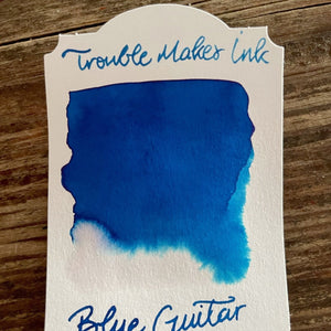 Troublemaker Blue Guitar Ink-bottle