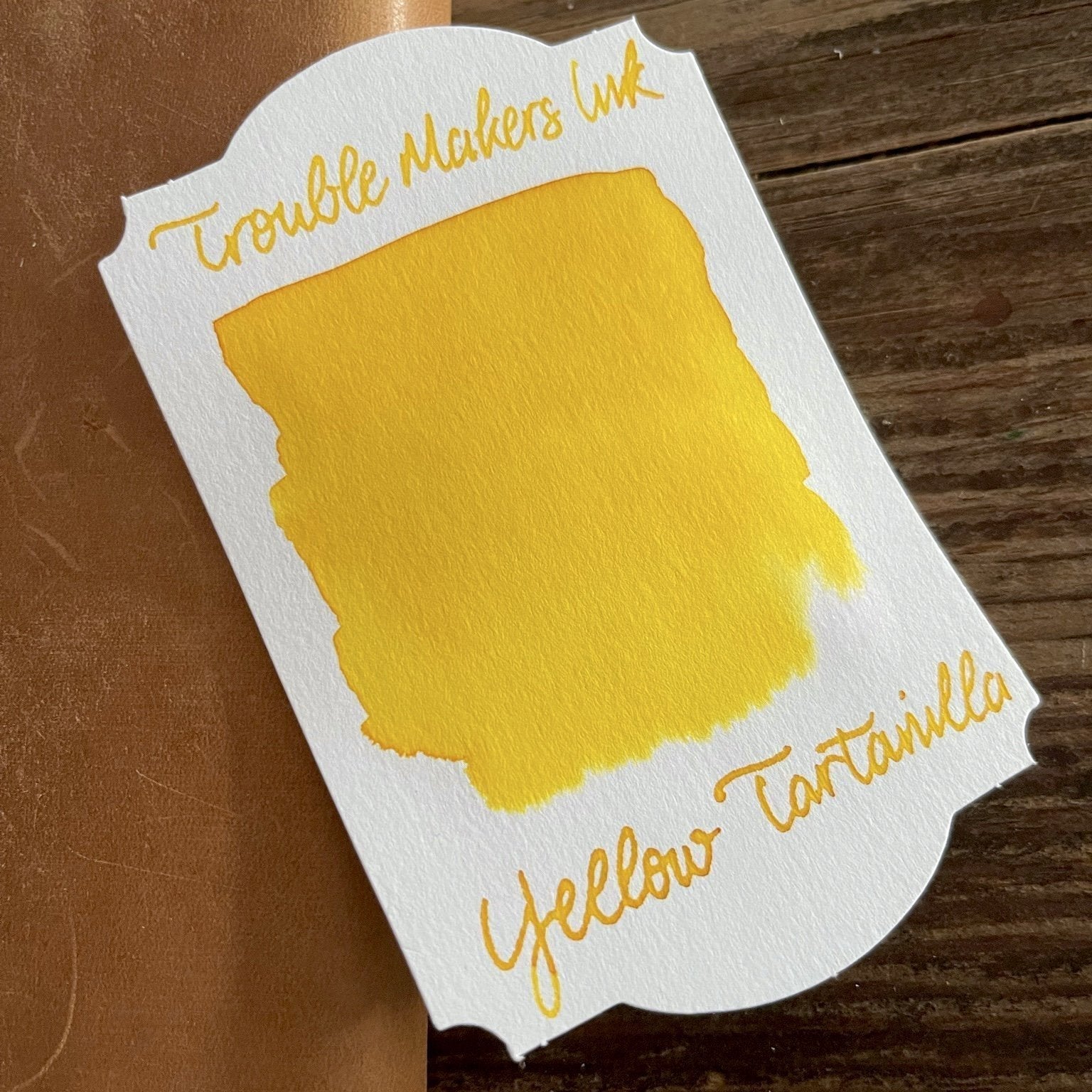 Troublemaker Yellow Tartanilla Ink-bottle
