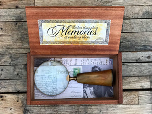Wood Memory Box-Galen Leather