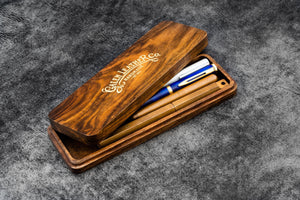 Wooden Pen Case-Galen Leather