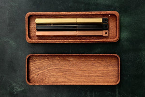 Wooden Pen Case-Galen Leather