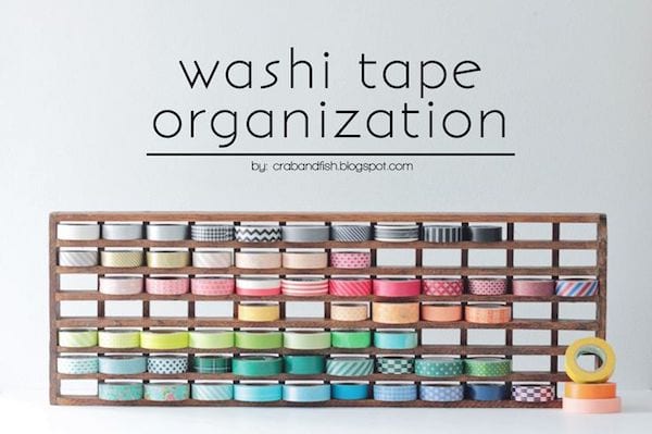 washi tape dispenser and storage ideas