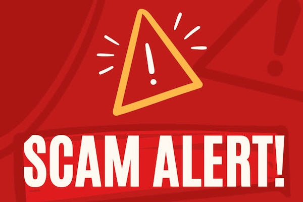 Scam web site alert