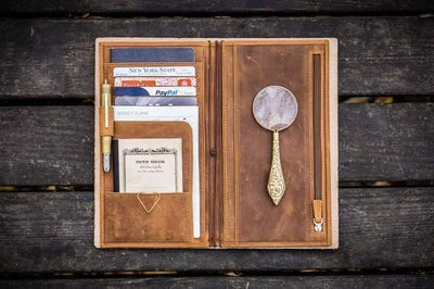 Leather Travel Wallet Organizers 