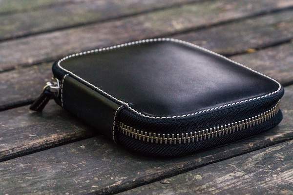 black leather pen cases