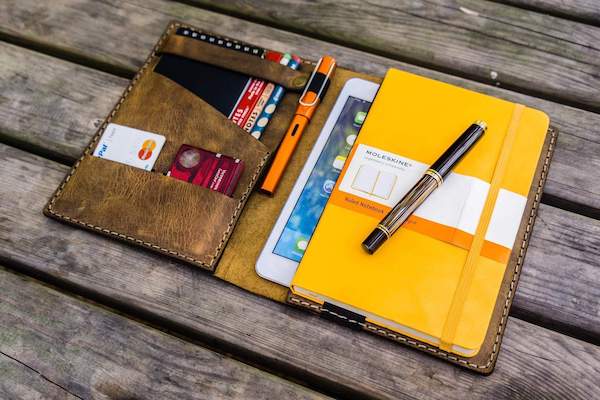 leather work folder