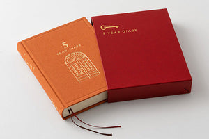 Midori Diary 5 Year - Gate Mini Red