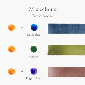 Kakimori Blendable Fountain Pen Ink -Dried papaya