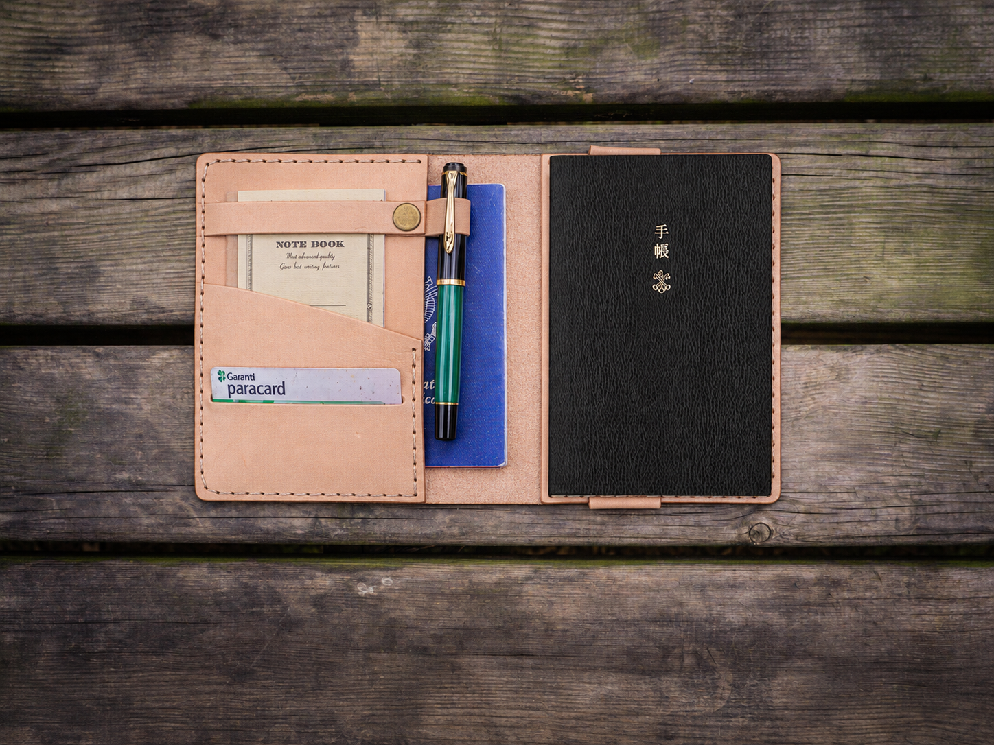 Leather Hobonichi Techo (A6) Planner Cover - Undyed Leather