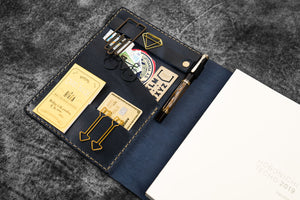 iPad Mini & Large Moleskine Cover - Crazy Horse Navy Blue