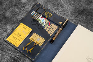 iPad Mini & Large Moleskine Cover - Crazy Horse Navy Blue