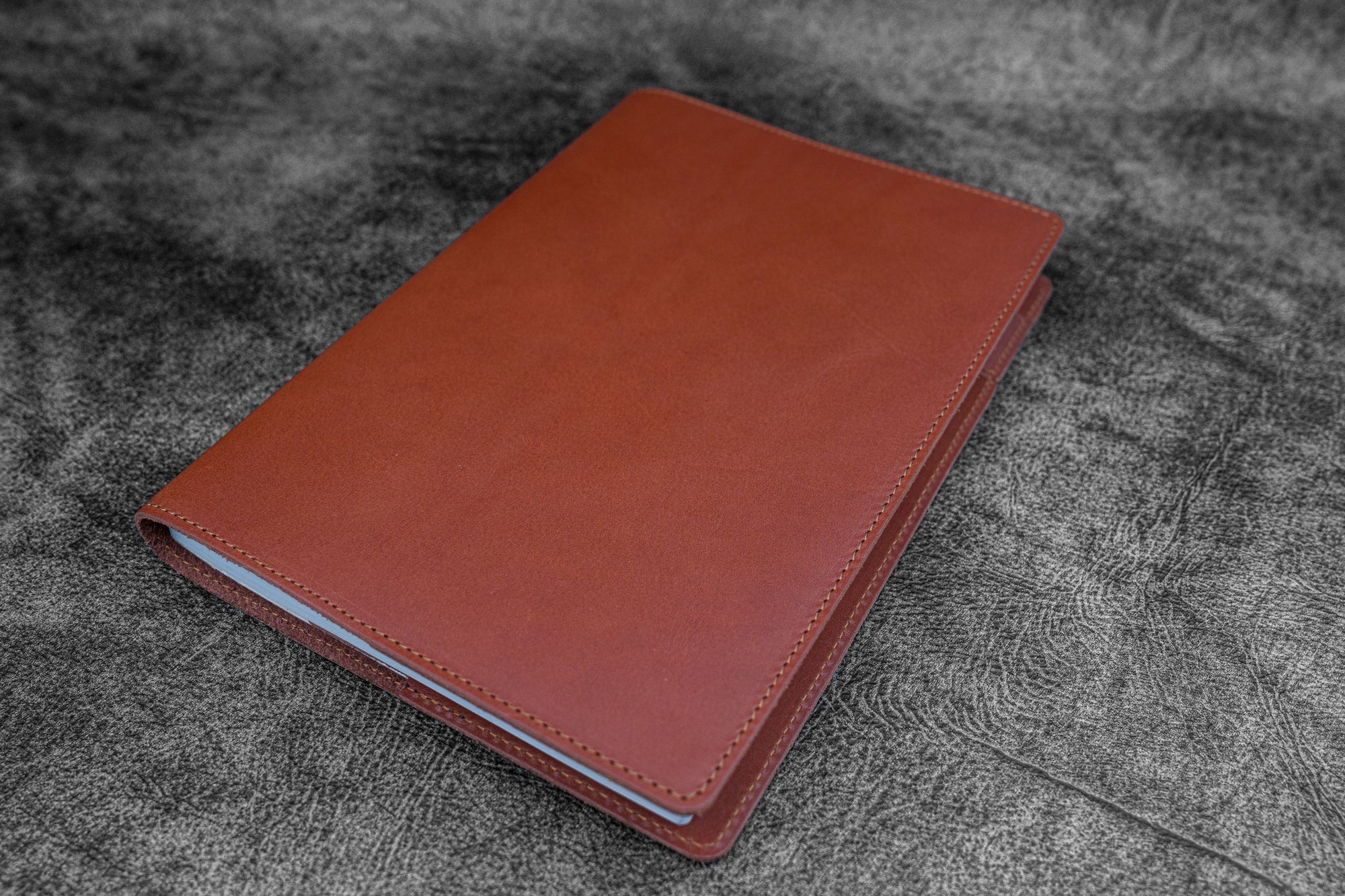 Leather Slim A5 Notebook / Planner Cover - Brown